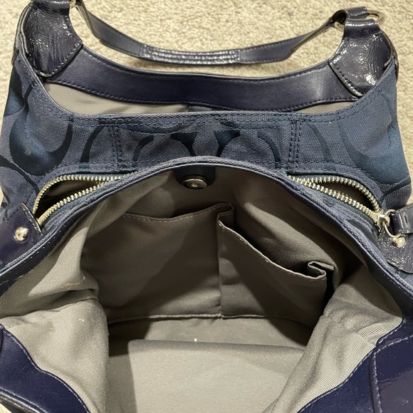 SOLD Coach Soho purse Navy Blue - Picture 7 of 8